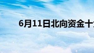 6月11日北向资金十大成交股一览表