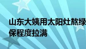 山东大姨用太阳灶熬绿豆汤引热议 网友：环保程度拉满