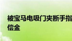 被宝马电吸门夹断手指获赔 赢得上千万元赔偿金