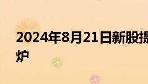 2024年8月21日新股提示：佳力奇中签号出炉