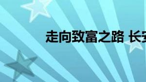 走向致富之路 长安售货车评测