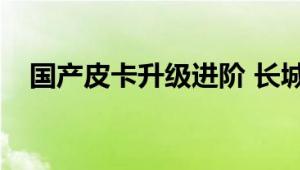 国产皮卡升级进阶 长城炮系列预售12.68