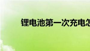 锂电池第一次充电怎么充电才正确