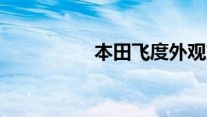 本田飞度外观方面展示