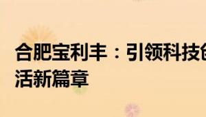 合肥宝利丰：引领科技创新，塑造未来智能生活新篇章