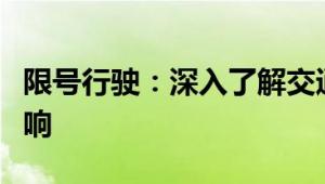 限号行驶：深入了解交通限号措施的含义与影响