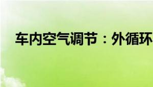 车内空气调节：外循环与内循环标志解析